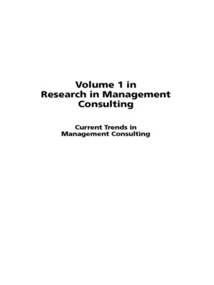 cover image of Current Trends in Management Consulting